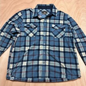 Blue Plaid Men's Shirt